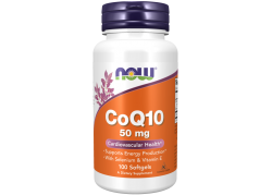 NOW FOODS CoQ10 50 mg - Koenzym Q10 50 mg z Witaminą E + Selen